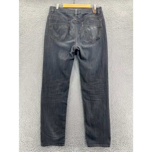 PRANA Bridger Pants Jeans Men 34x33.5 Gray Bridger Slim Fit Flex Straight Leg - Picture 2 of 16